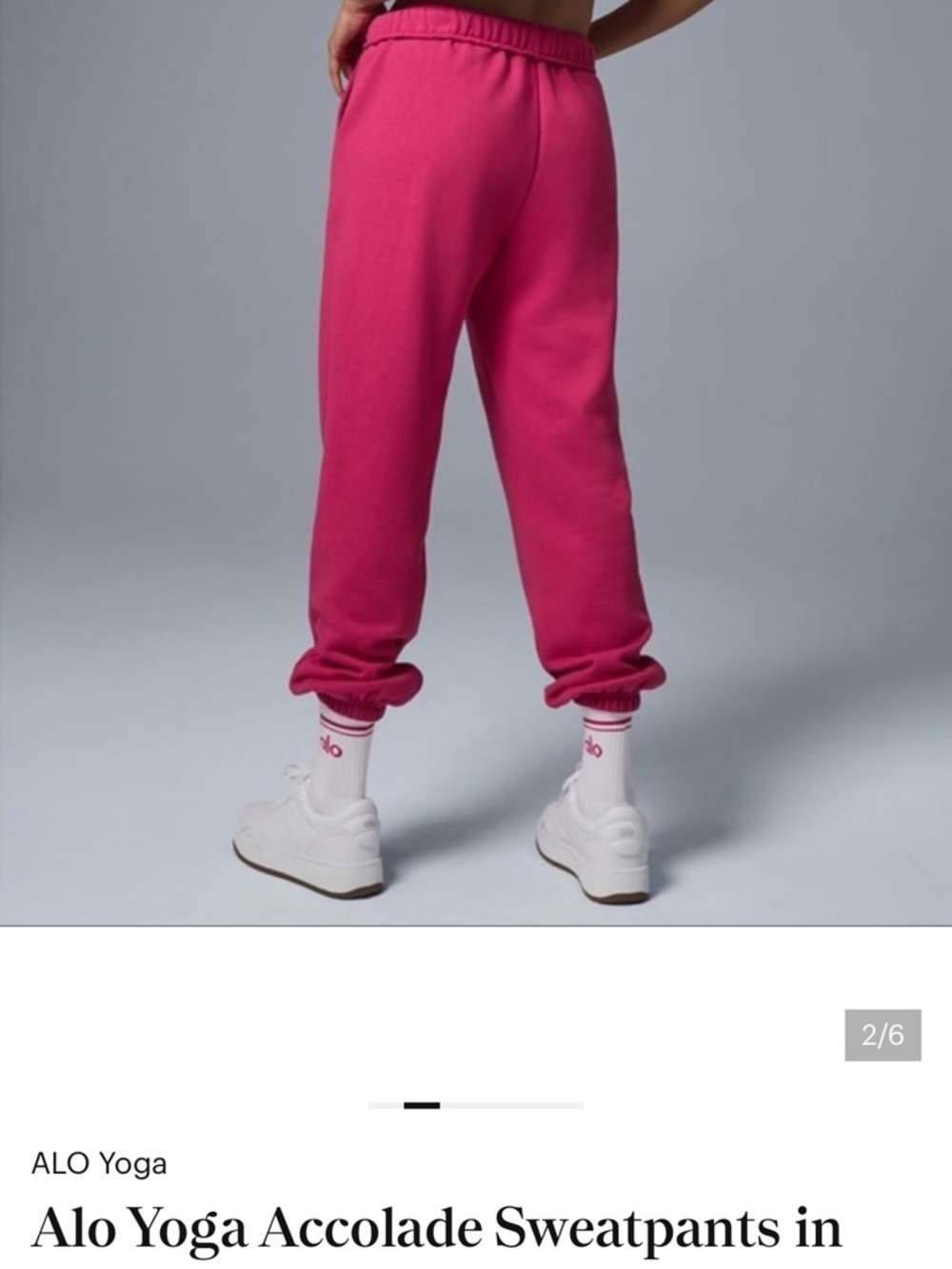 ALO Yoga Kids Fleece Joggers - Bright Pink